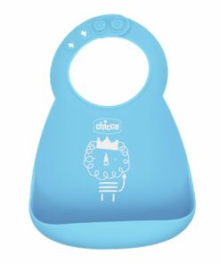 Chicco Σαλιάρα Σιλικόνης για Ψίχουλα Σιέλ