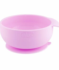 Chicco Μπολ Σιλικόνης με Βεντούζα Ροζ Για 6+ Μηνών