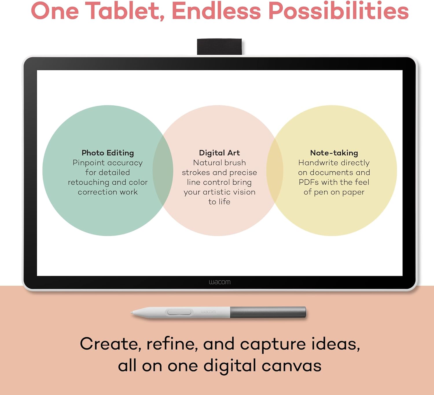 WACOM ONE PEN DISPLAY 14.0" (DTC141W0 ) - Image 3