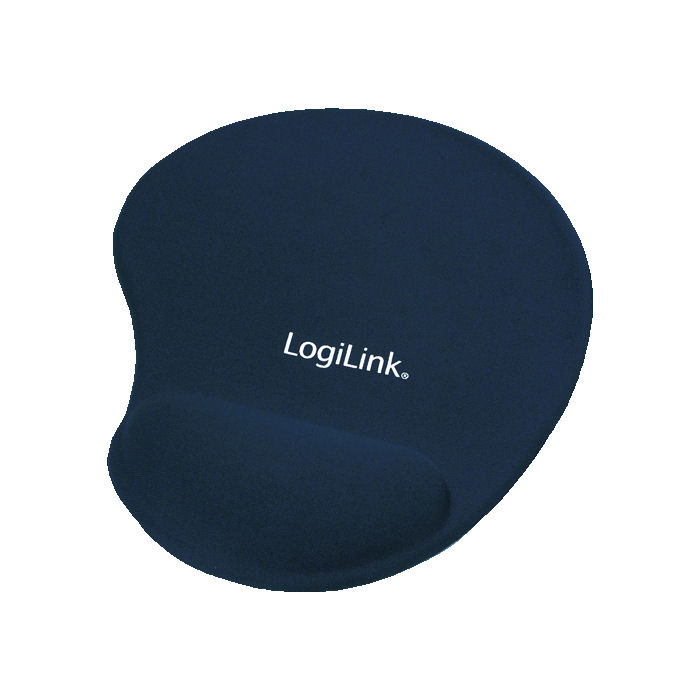 Mousepad GEL LogiLink ID0027, με Στήριγμα Καρπού Μπλέ