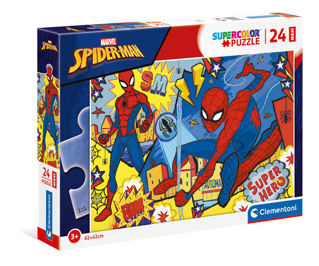 Clementoni Παιδικό Παζλ Maxi Super Color Spiderman 24 τμχ