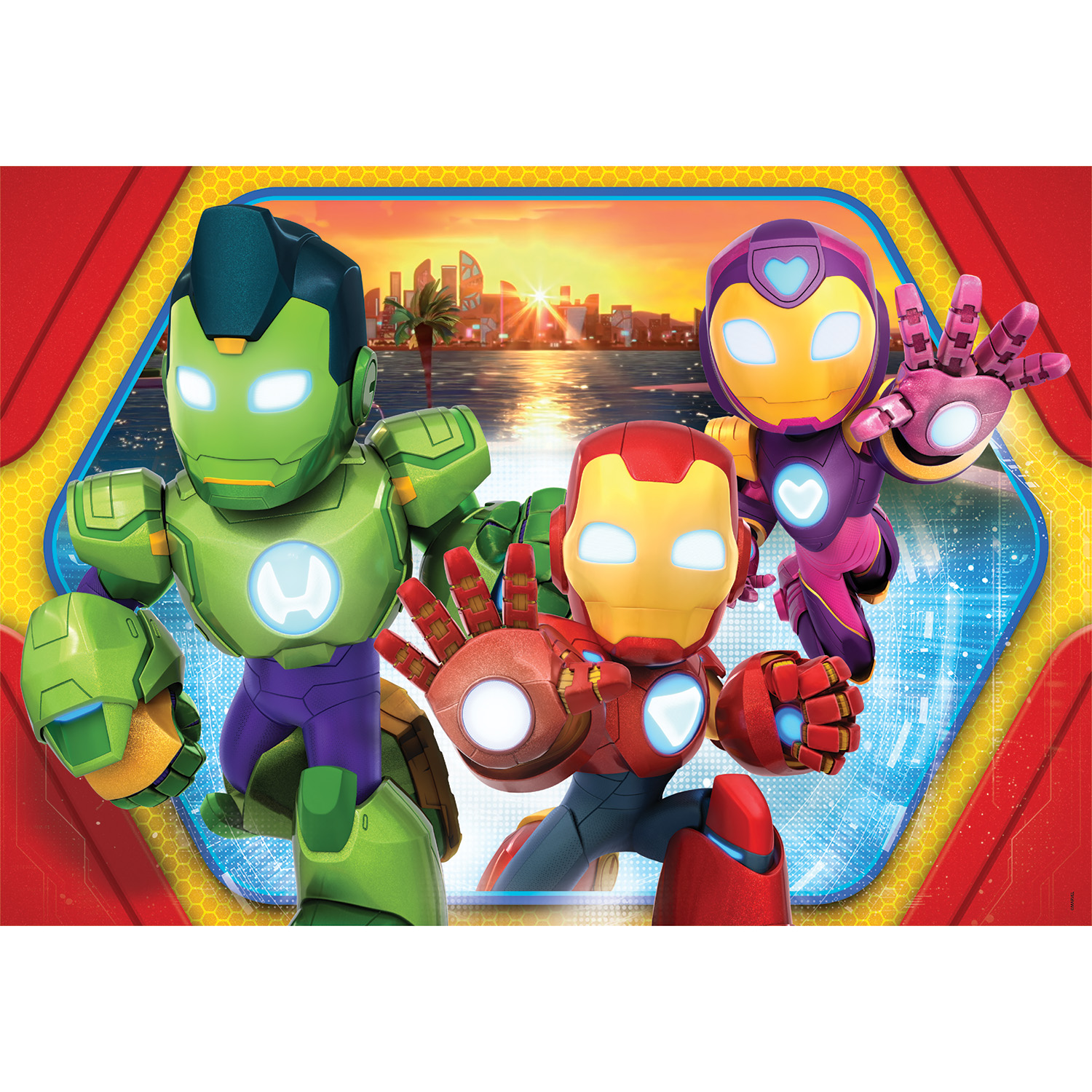 Clementoni Παζλ Super Color Maxi Iron-Man And His Awesome Friends 24 τμχ