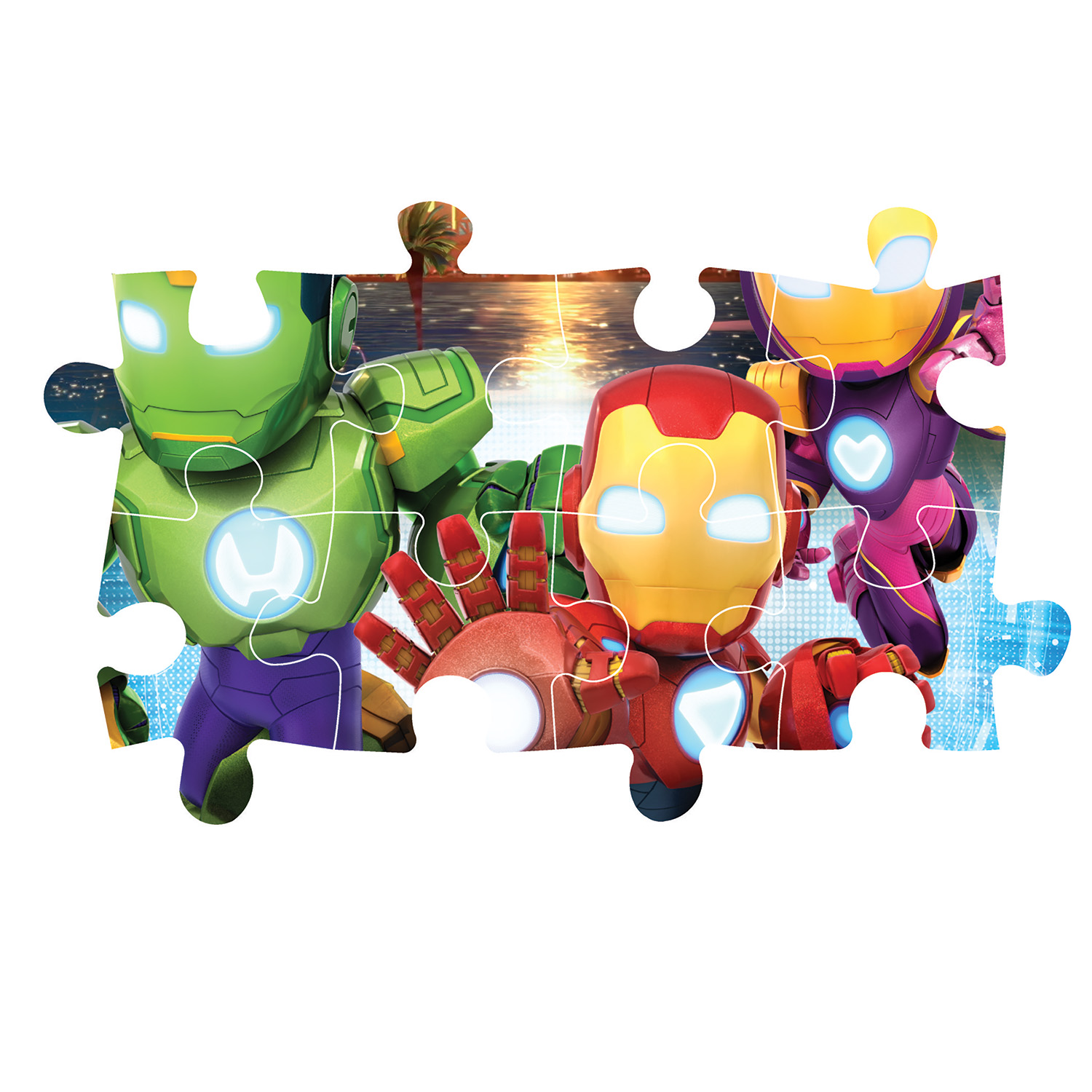Clementoni Παζλ Super Color Maxi Iron-Man And His Awesome Friends 24 τμχ - Image 2