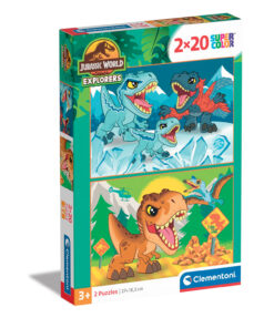 Clementoni Παιδικό Παζλ Super Color Jurrasic World 2x20 τμχ