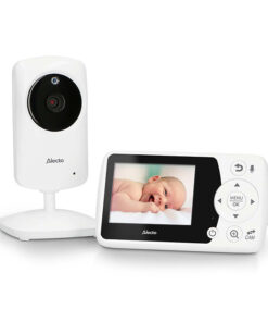 Full Eco Ασύρματη ενδοεπικοινωνία (baby monitor), τεχνολογίας FHSS 2.4GHz με δυνατότητα αμφίδρομης επικοινωνίας, κάμερα και έγχρωμη οθόνη 2.4" σε λευκό χρώμα. - ALECTO DVM64