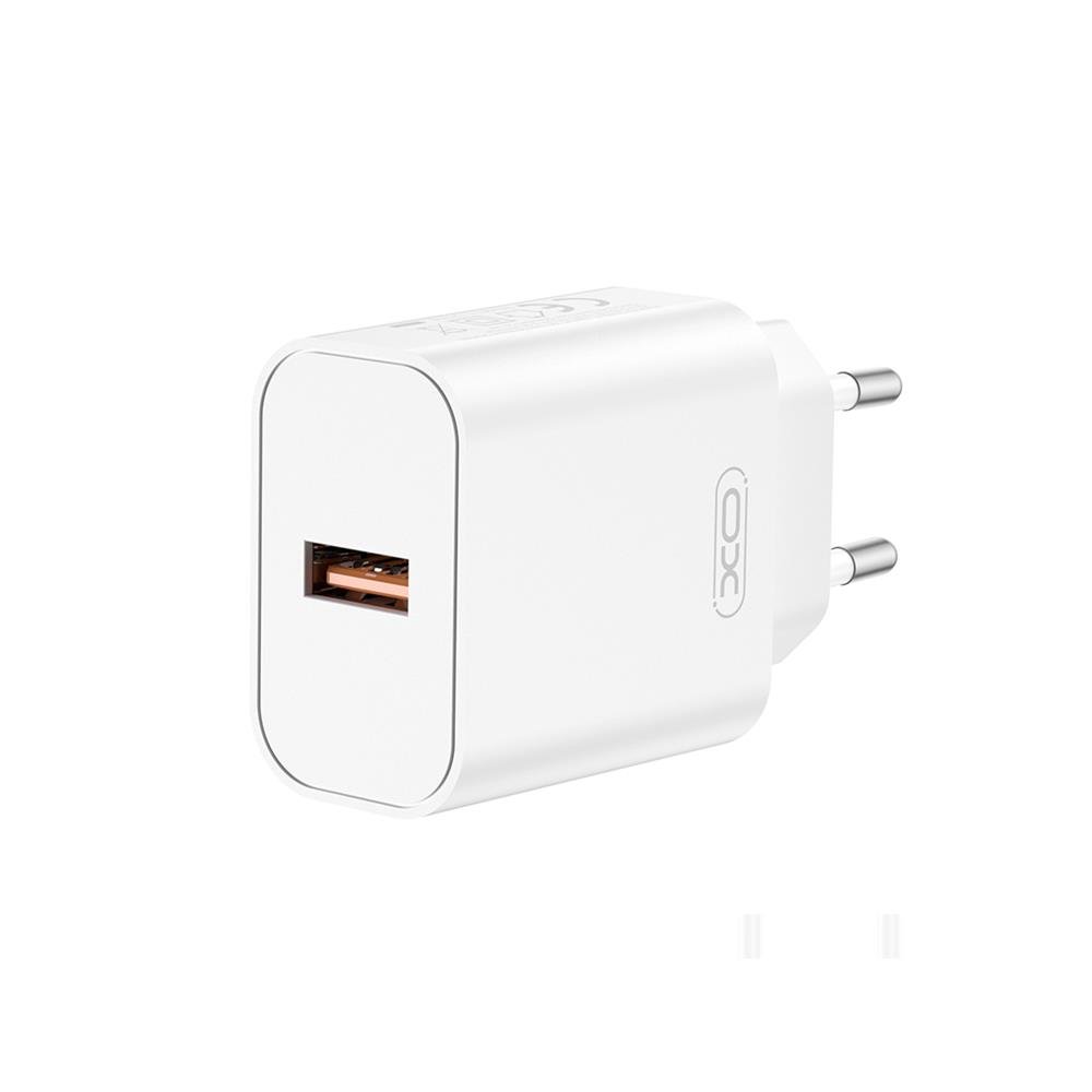 Φορτιστής Τοίχου XO CE33 QC 18W με 1x Θύρα USB-A Λευκό