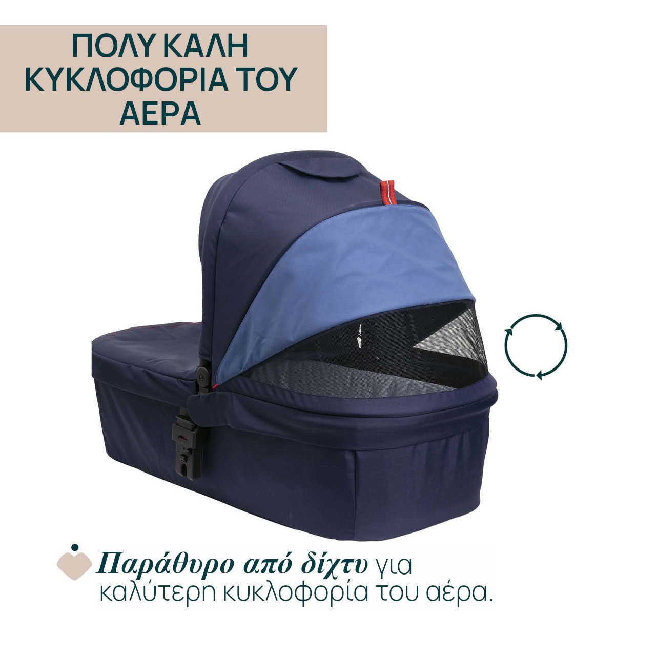 Chicco Port Bebe για Καρότσι Seety Oxford Blue - Image 4