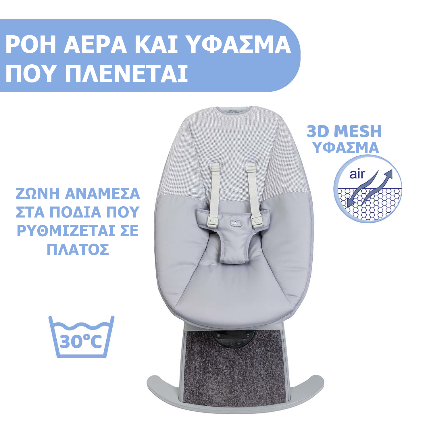 Chicco Relax Μωρού Comfy Wave Ηλεκτρικό 2 σε 1 για Παιδί έως 9kg - Image 5
