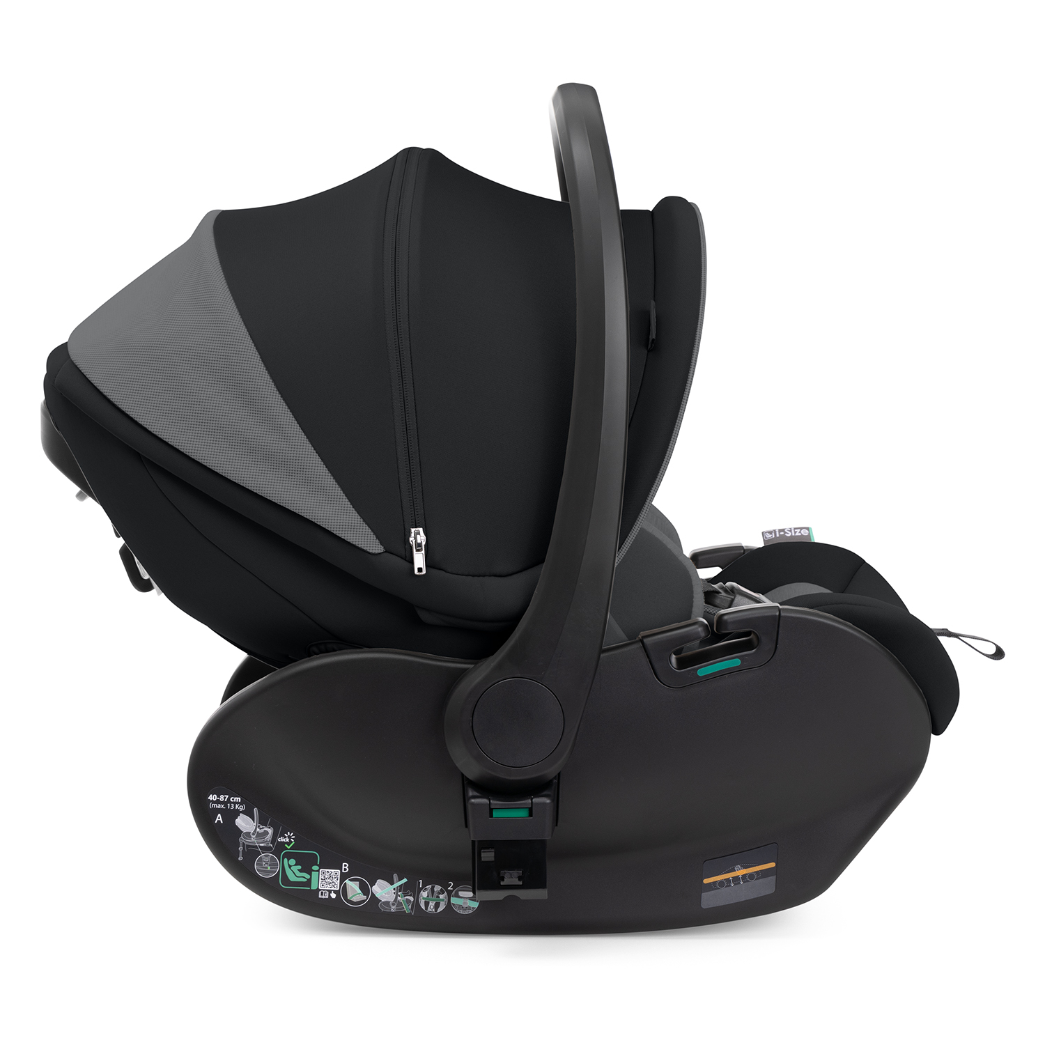 Chicco Καθισματάκι Αυτοκινήτου First-Seat Recline i-Size για Παιδί 40-87 cm Black Satin - Image 2