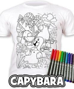 Splat Planet Πλενόμενο T-Shirt Ζωγραφικής "Capybara" με Μαρκαδόρους (3-4 Ετών)