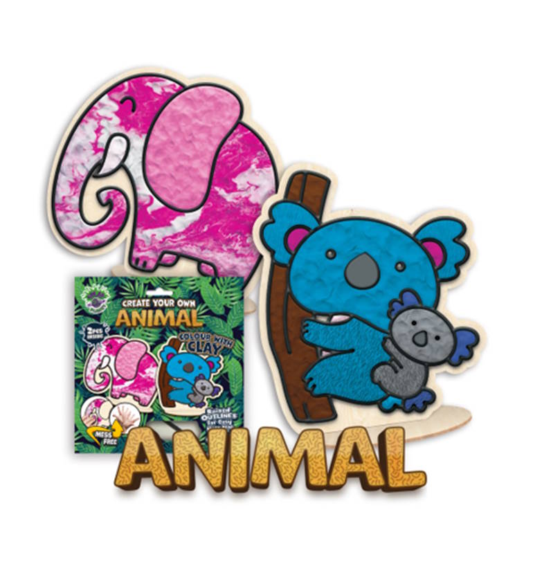 Splat Planet Mess-Free Σετ Χειροτεχνίας με Πηλό "Animals"