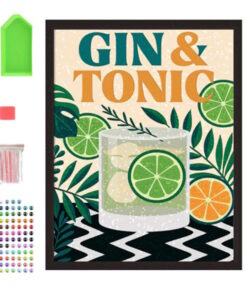 Splat Planet Σετ Diamond Painting "Gin and Tonic" σε Καμβά με Τελάρο 30x40cm