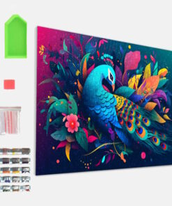 Splat Planet Σετ Diamond Painting "Peacock" σε Καμβά με Τελάρο 30x40cm