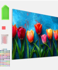 Splat Planet Σετ Diamond Painting "Totally Tulips" σε Καμβά με Τελάρο 30x40cm