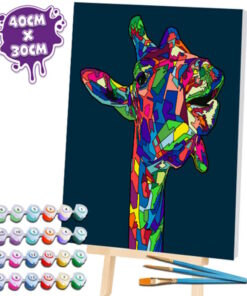 Splat Planet Σετ Ζωγραφικής με Αριθμούς "Giraffe" σε Καμβά με Τελάρο 30x40cm