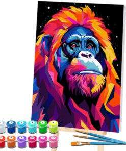 Splat Planet Σετ Ζωγραφικής με Αριθμούς "Orangutan" σε Καμβά με Τελάρο 30x40cm