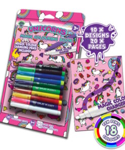 Splat Planet Unicorn Magic Colouring Book – Μαγικό Βιβλίο Ζωγραφικής με Μονόκερους