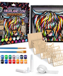 Splat Planet Ξύλινο Σετ Χειροτεχνίας "Highland Cow" 25x25cm