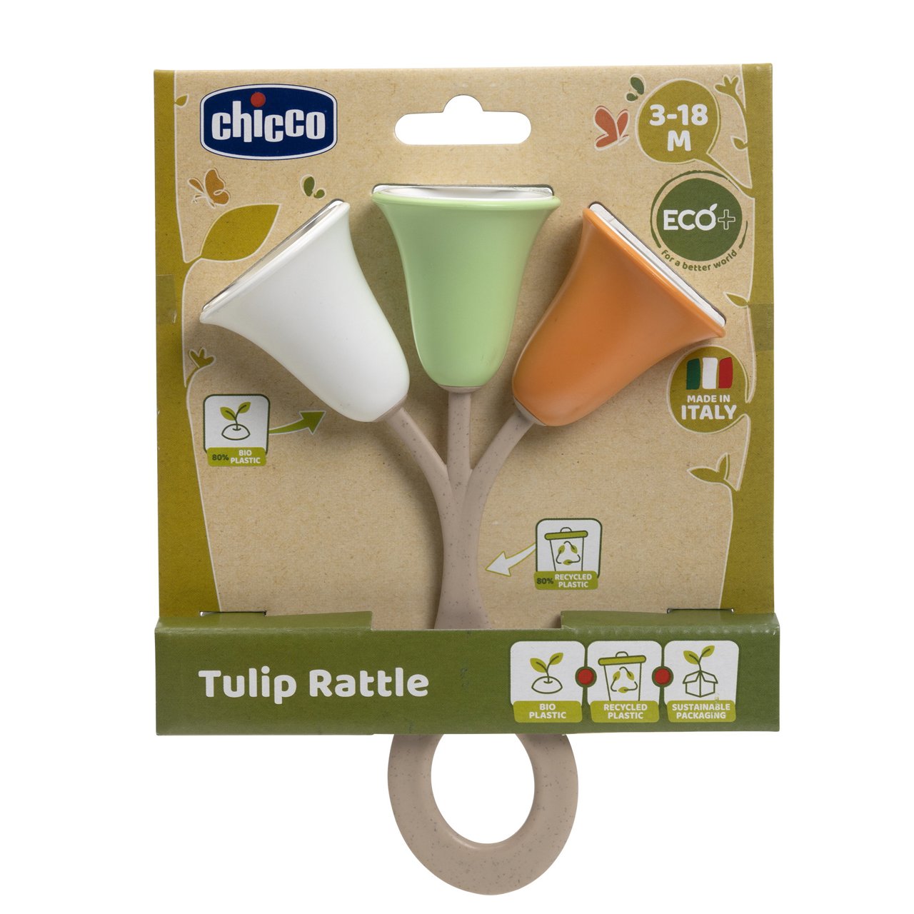 Chicco Βρεφική Κουδουνίστρα Τουλίπα Για 3-18 Μηνών - Image 3