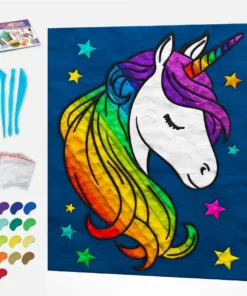 Splat Planet Σετ Ζωγραφικής με Πηλό "Unicorn" σε Καμβά 30x30cm