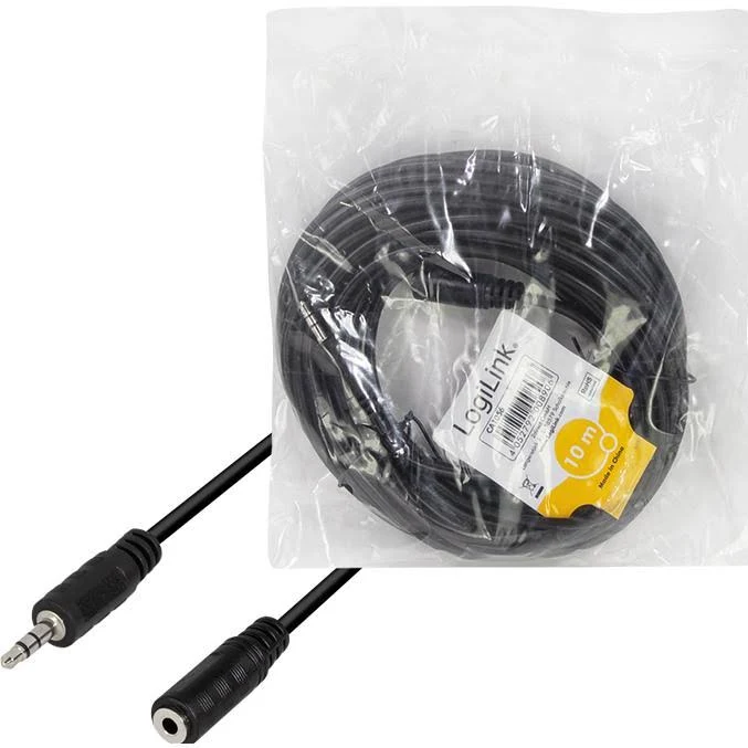 Καλώδιο Ήχου 3.5mm M/F LogiLink CA1056 10m Μαύρο - Image 2