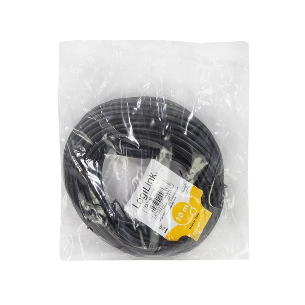 Καλώδιο Ήχου 3.5mm M/F LogiLink CA1056 10m Μαύρο - Image 3