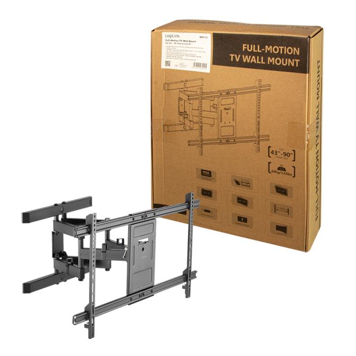 Βάση Τηλεόρασης Επιτοίχια LogiLink BP0115 43"-90" έως 60kg - Image 3