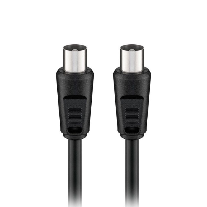 Καλώδιο IEC (Coax) αρσ. - IEC (Coax) αρσ., 1.50m σε μαύρο χρώμα. - GOOBAY 68146 - Image 2