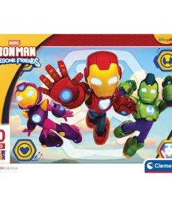Clementoni Παζλ Super Color Maxi Iron Man and His Awesome Friends Marvel 60 τμχ