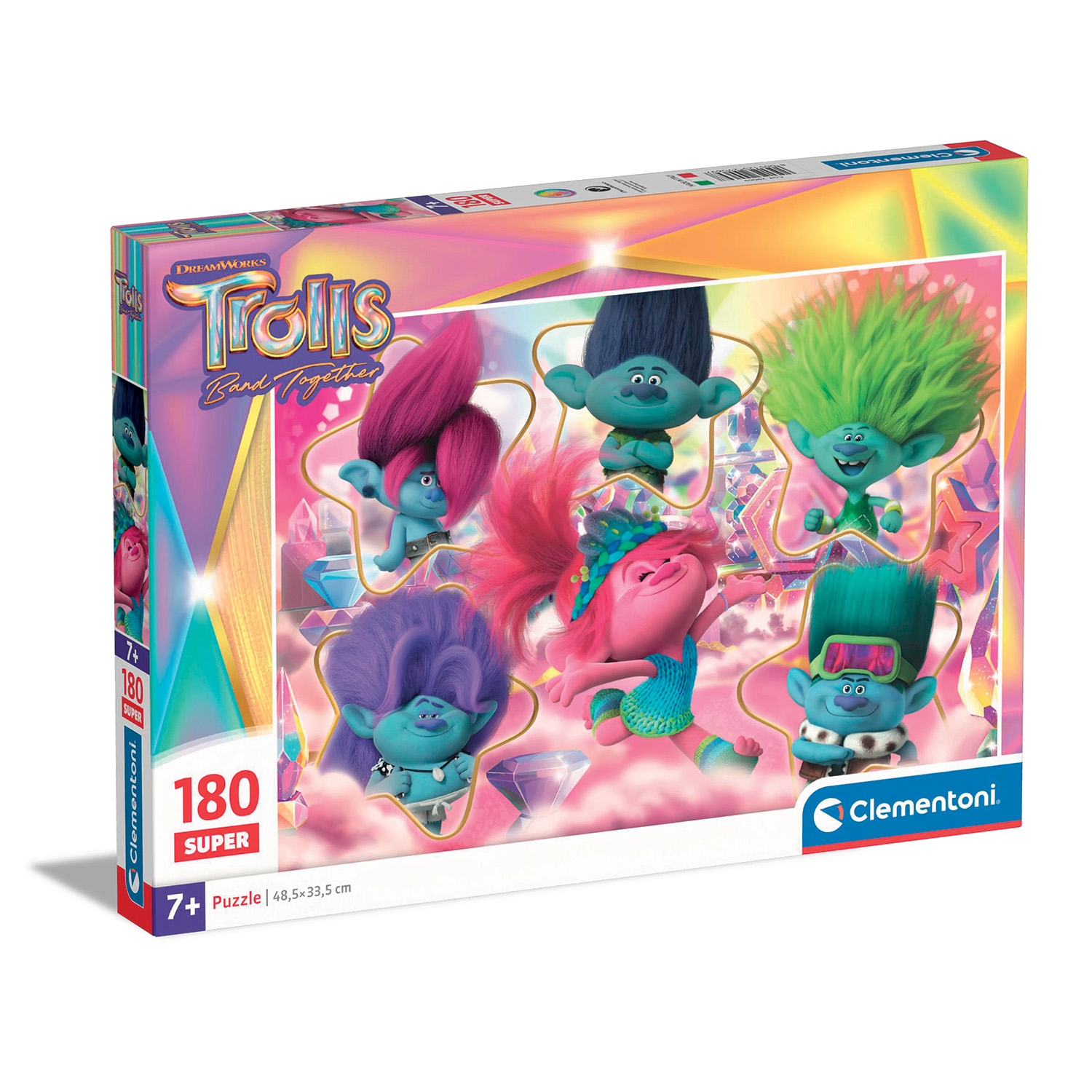 Clementoni Παζλ Super Color Trolls 3 180τμχ - Image 2