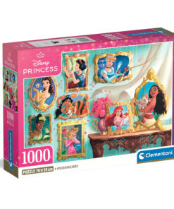 Clementoni Παζλ High Quality Disney Princess 1000 τμχ - Compact Box