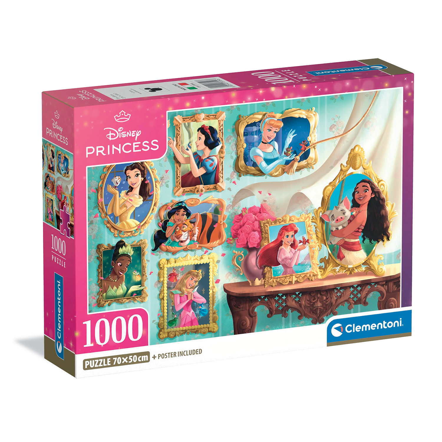 Clementoni Παζλ High Quality Disney Princess 1000 τμχ - Compact Box