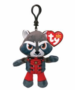 TY Χνουδωτό Beanie Babies Κλιπ Marvel Rocket 8