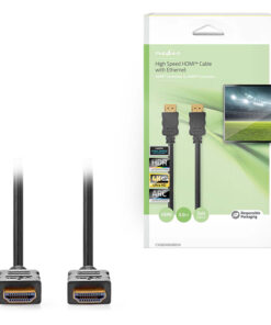 Καλώδιο High speed HDMI with Ethernet, HDMI αρσ. - HDMI αρσ., 5.00m. - NEDIS CVGB34060BK50