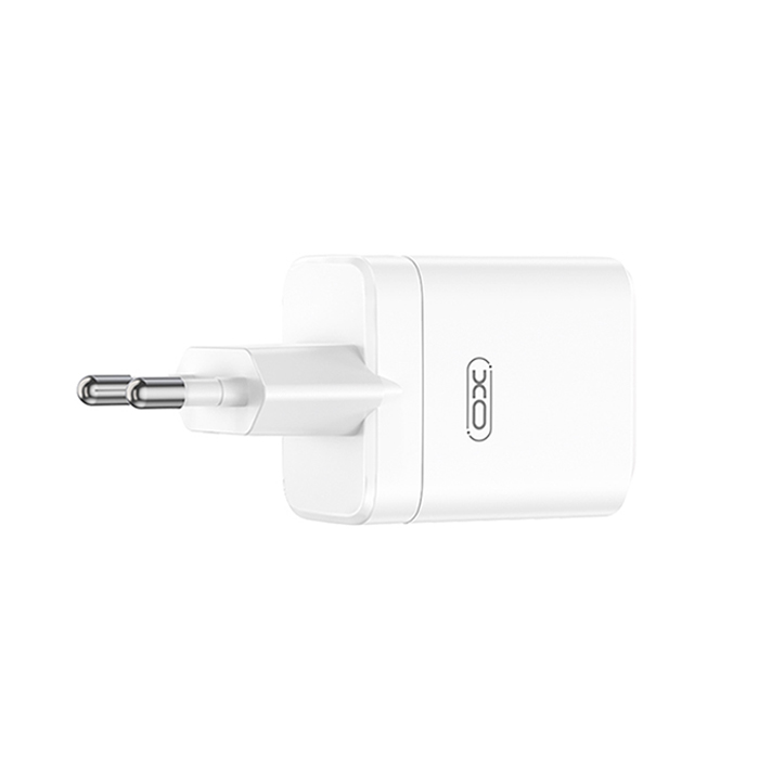 Universal φορτιστής GaN με 2 εξόδους 1xUSB-A & 1xUSB-C, PD45W σε λευκό χρώμα - XO CE36 - Image 3
