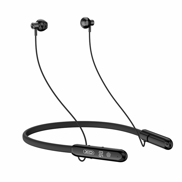 Bluetooth ακουστικά neckband σε μαύρο χρώμα - XO BS36