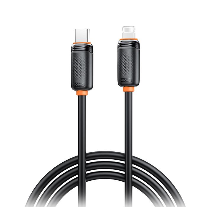 Καλώδιο USB High-Speed Τype-C αρσ. - Lightning αρσ. 27W, 1.00m σε μαύρο χρώμα - XO NB-Q302A