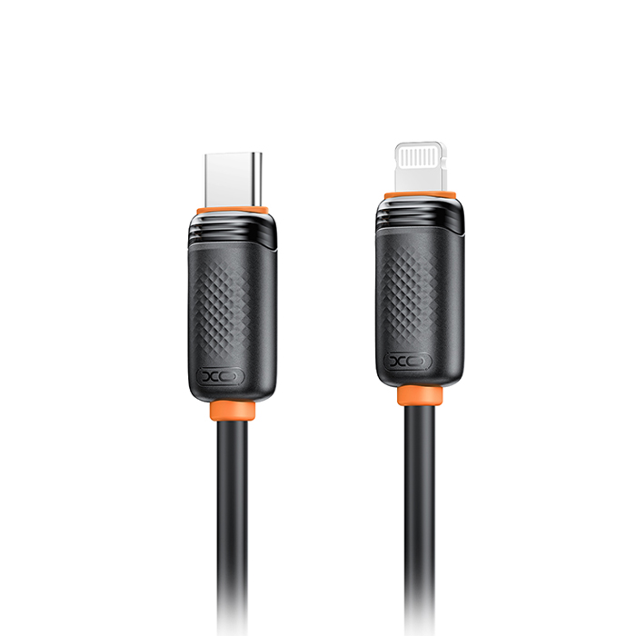Καλώδιο USB High-Speed Τype-C αρσ. - Lightning αρσ. 27W, 1.00m σε μαύρο χρώμα - XO NB-Q302A - Image 2