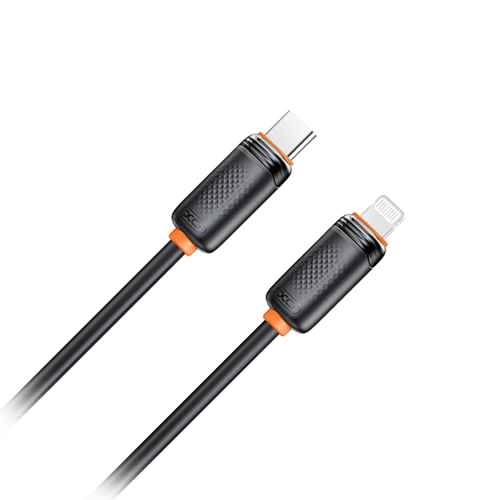 Καλώδιο USB High-Speed Τype-C αρσ. - Lightning αρσ. 27W, 1.00m σε μαύρο χρώμα - XO NB-Q302A - Image 3