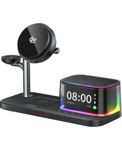 Charging Station για κινητό, smartwatch και ακουστικά με ηχείο και ρολόι, 25W - XO CX045