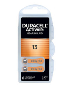 Μπαταρία ακουστικών βαρηκοΐας Duracell ActivAir 13 1.45V, σε blister 6 μπαταριών. - DURACELL 13