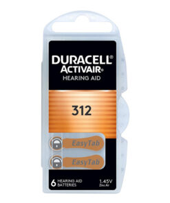 Μπαταρία ακουστικών βαρηκοΐας Duracell ActivAir 312 1.45V, σε blister 6 μπαταριών. - DURACELL 312