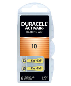 Μπαταρία ακουστικών βαρηκοΐας Duracell ActivAir 10 1.45V, σε blister 6 μπαταριών. - DURACELL 10