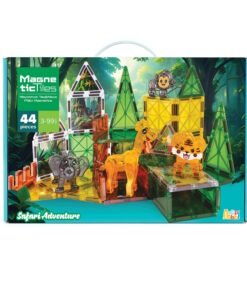 HappiHobbi Μαγνητικά Τουβλάκια Safari Adventure 44 τμχ Για 3+ Ετών