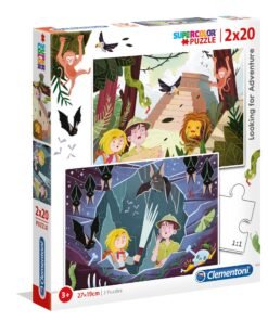 Clementoni Παζλ Super Color Ψάχνοντας την Περιπέτεια 2x20 τμχ