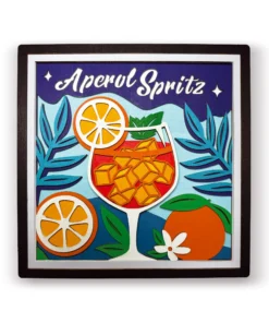 Splat Planet Ξύλινο Σετ Χειροτεχνίας "Aperol Spritz Wood Art" 25x25cm