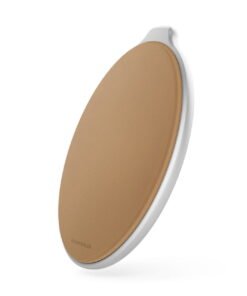 Vonmählen Aura The Wireless Charging Pad Βάση ασύρματης φόρτισης Qi από Δερματίνη με φορτιστή ταξιδίου και καλώδιο 2 μέτρων - Silver