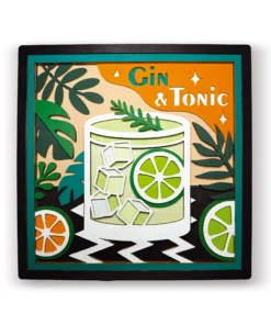 Splat Planet Ξύλινο Σετ Χειροτεχνίας "Gin and Tonic Wood Art" 25x25cm