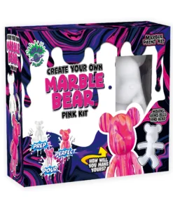 Splat Planet Πλήρες Σετ Κατασκευής Fluid Art “Pink Marble Bear Kit” 23cm