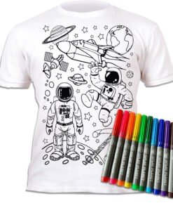 Splat Planet Πλενόμενο T-Shirt Ζωγραφικής "Space" με Μαρκαδόρους (7-8 Ετών)